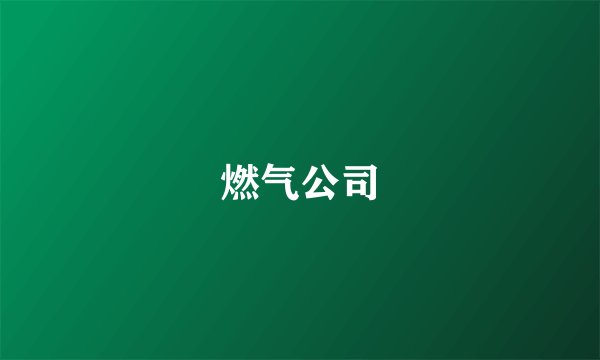 燃气公司