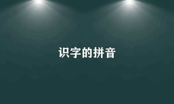 识字的拼音