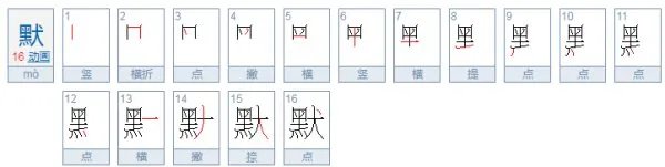 默的部首