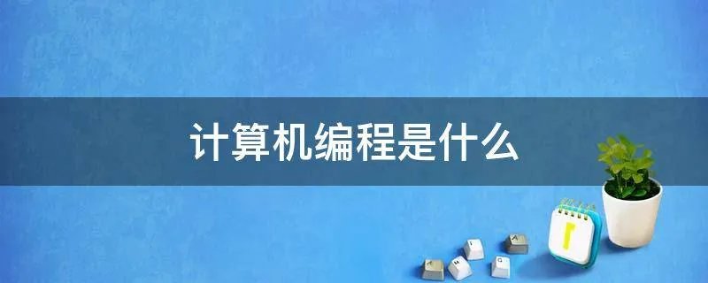 计算机编程是什么