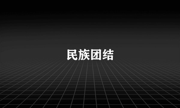 民族团结