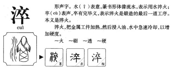 淬怎么读