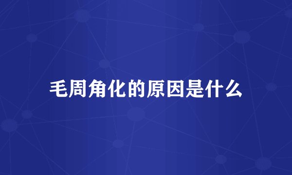 毛周角化的原因是什么