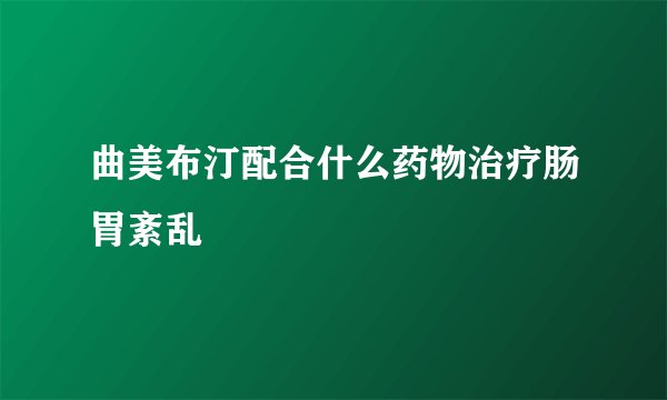 曲美布汀配合什么药物治疗肠胃紊乱