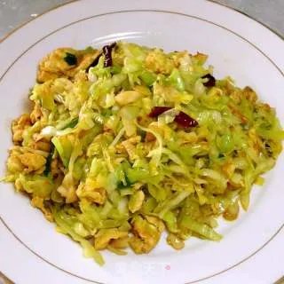 圆白菜炒鸡蛋