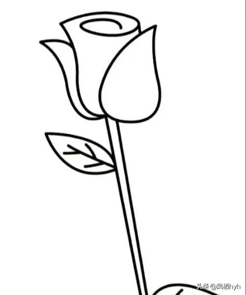 玫瑰花简笔画怎么画?