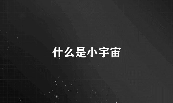 什么是小宇宙