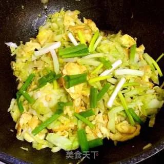 圆白菜炒鸡蛋