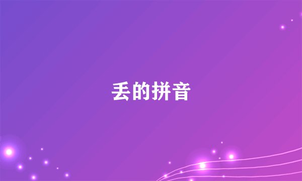 丢的拼音