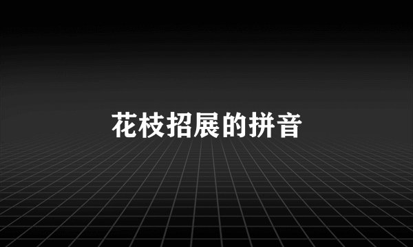 花枝招展的拼音