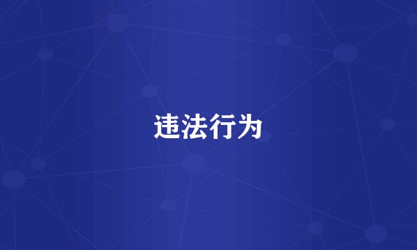 违法行为