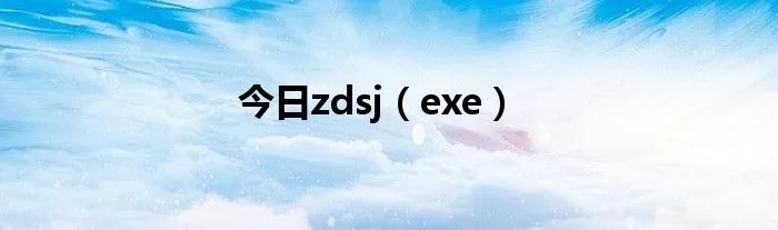 今日zdsj（exe）