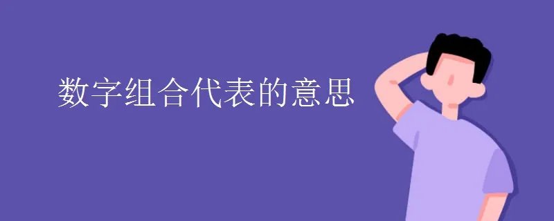 数字组合代表的意思