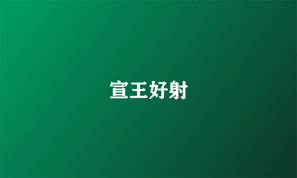 宣王好射