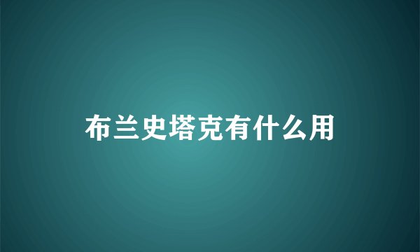布兰史塔克有什么用