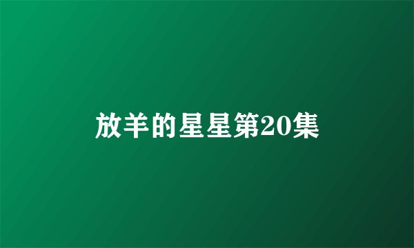 放羊的星星第20集