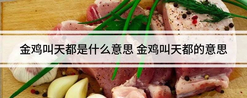金鸡叫天都是什么意思 金鸡叫天都的意思