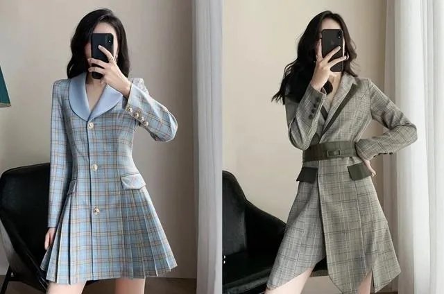 西装裙怎么穿更好看?