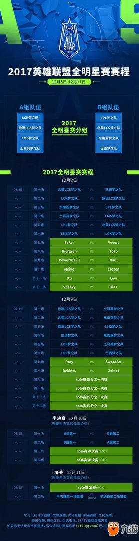 一图流回顾:《LOL》2017全明星赛重播比赛回放
