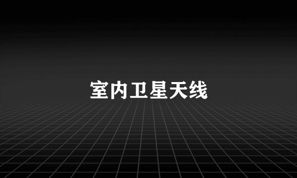 室内卫星天线