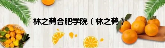 林之鹤合肥学院（林之鹤）