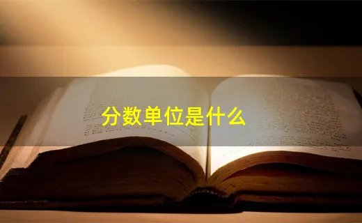 分数单位是什么