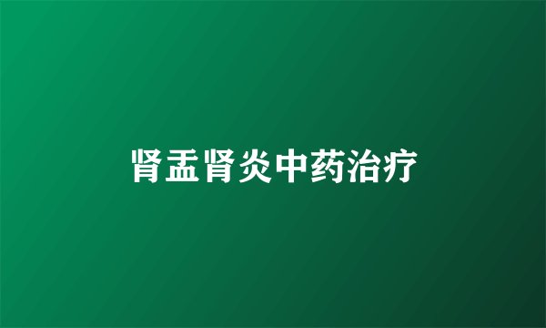 肾盂肾炎中药治疗