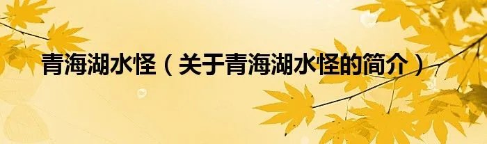 青海湖水怪（关于青海湖水怪的简介）