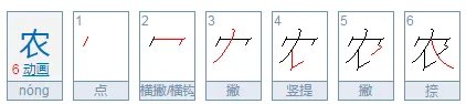 农的结构部首