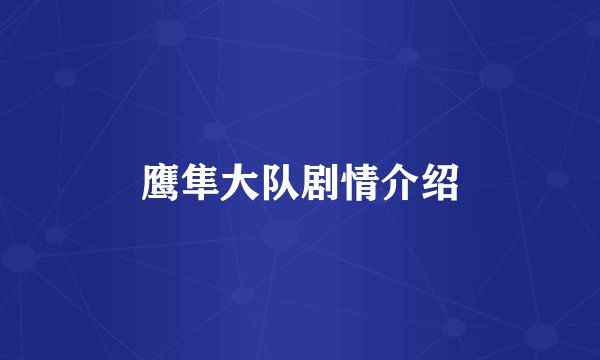 鹰隼大队剧情介绍