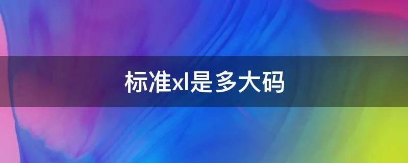 标准xl是多大码