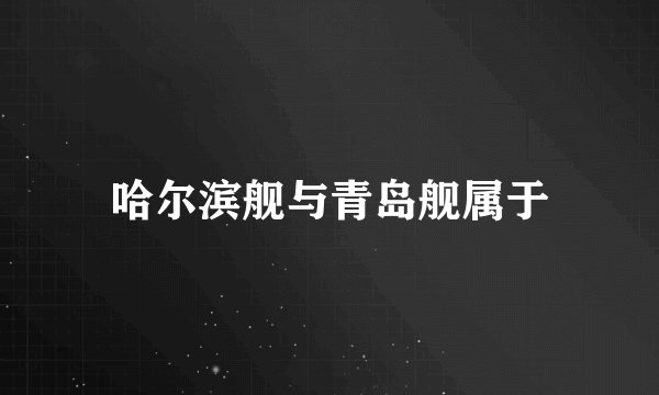 哈尔滨舰与青岛舰属于