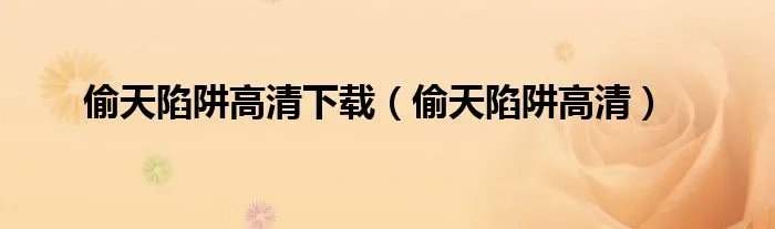 偷天陷阱高清下载（偷天陷阱高清）