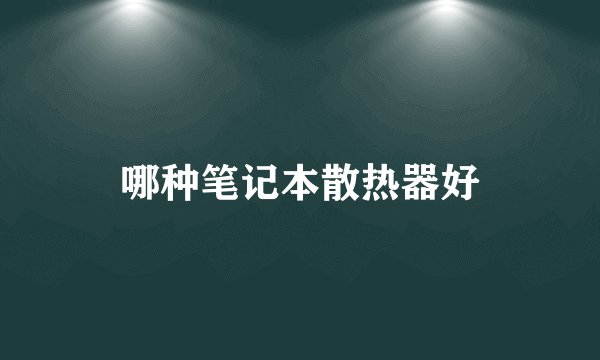 哪种笔记本散热器好