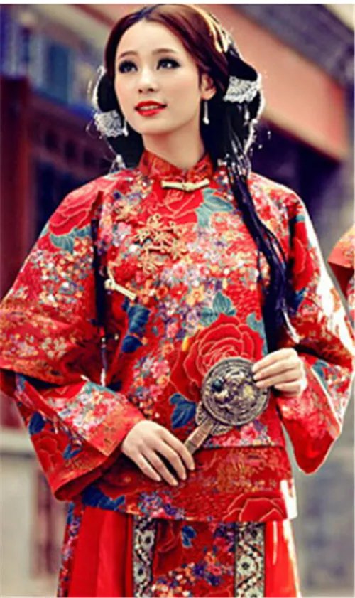 新娘唐装发型图片2017款 新娘穿唐装扎什么发型好