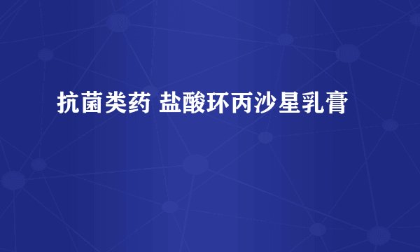 抗菌类药 盐酸环丙沙星乳膏