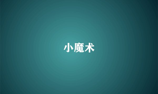 小魔术