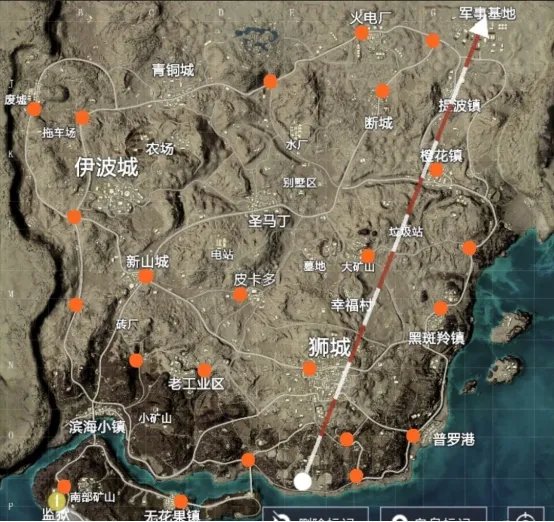 《和平精英》沙漠2.0刷车点高清图分享