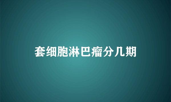 套细胞淋巴瘤分几期