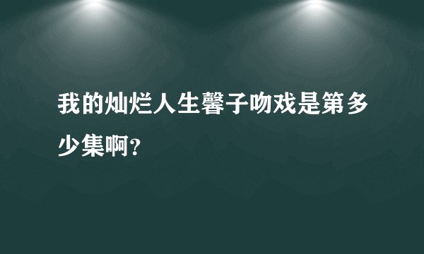 我的灿烂人生馨子吻戏是第多少集啊？