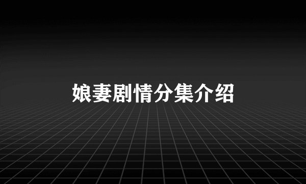 娘妻剧情分集介绍