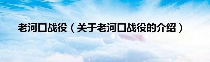 老河口战役(关于老河口战役的介绍)