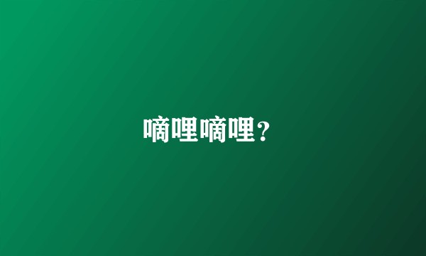 嘀哩嘀哩？