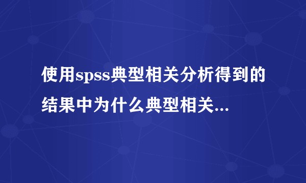 使用spss典型相关分析得到的结果中为什么典型相关系数和典型载荷系数的符号是相反的?