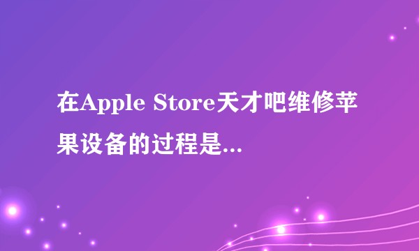 在Apple Store天才吧维修苹果设备的过程是什么样的，能否结合自身经历详细说明一下？