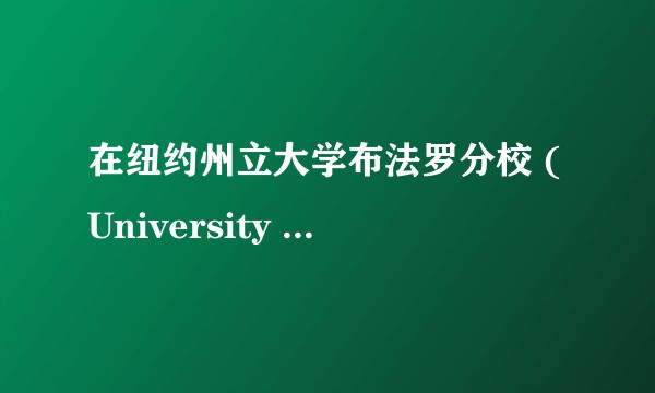 在纽约州立大学布法罗分校 (University at Buffalo) 就读是怎样一番体验？