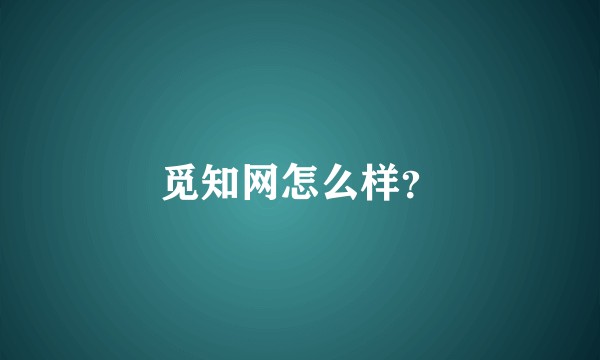 觅知网怎么样？