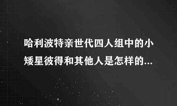 哈利波特亲世代四人组中的小矮星彼得和其他人是怎样的相处模式?