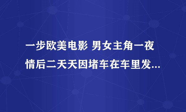 一步欧美电影 男女主角一夜情后二天天因堵车在车里发生的趣事 是喜剧 全剧基本就是两人的聊天?